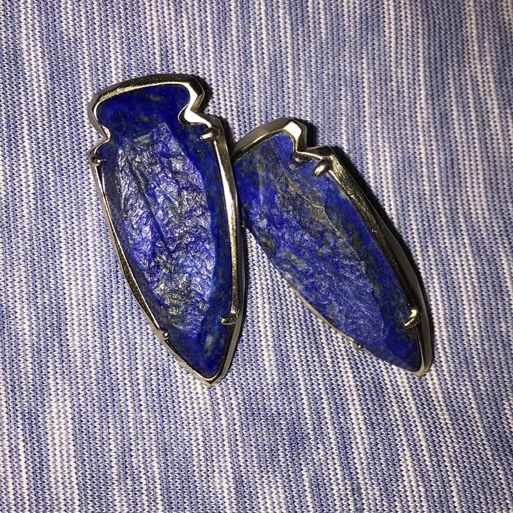 Kendra Scott Kathryn Earrings in Raw Cut Lapis